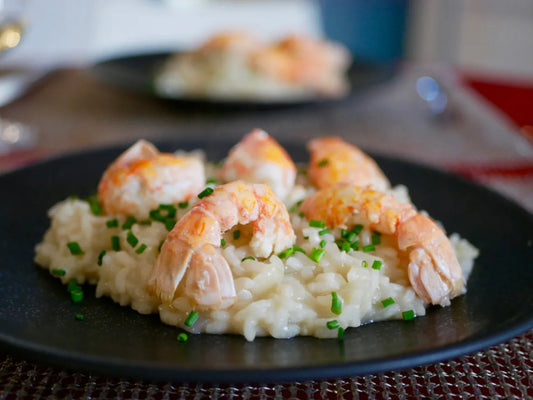 Risotto de langosta con mezcal Ramo de Rosas