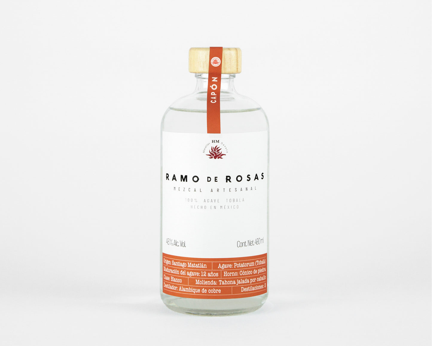 Mezcal Ramo de Rosas Tobalá Capón 490ml