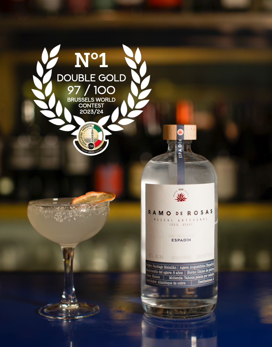 Mezcal Bouquet of Young Espadín Roses 700ml